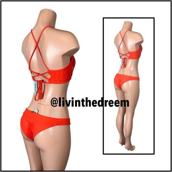 Luli Fama Corazon de Seda XL Reversible Bustier & Bottom XL $190 - Picture 9 of 15